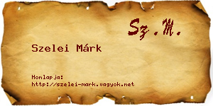 Szelei Márk névjegykártya